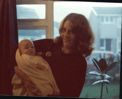 adele with baby rachel dec 1974