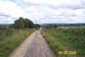 cleveland way long path, nice clouds